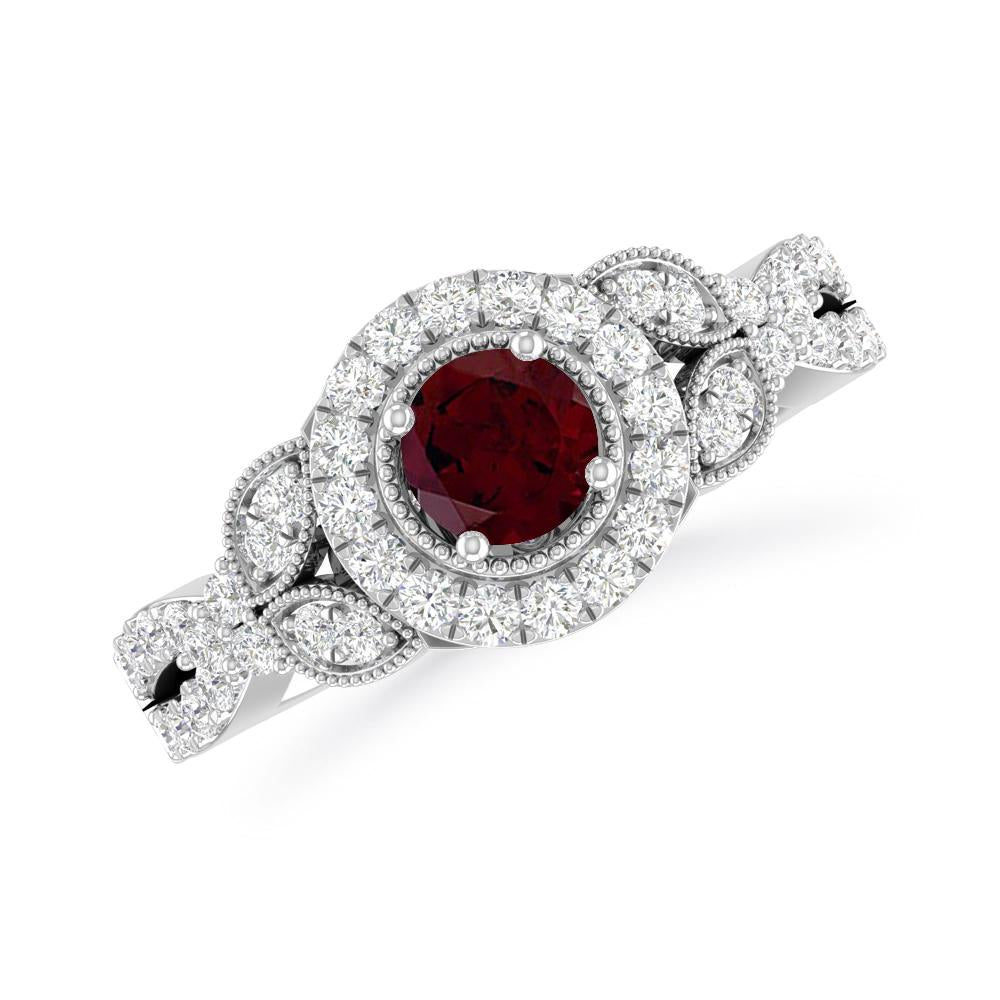 White Gold - Garnet