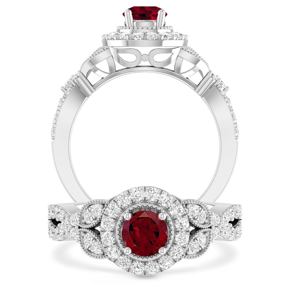 White Gold - Garnet