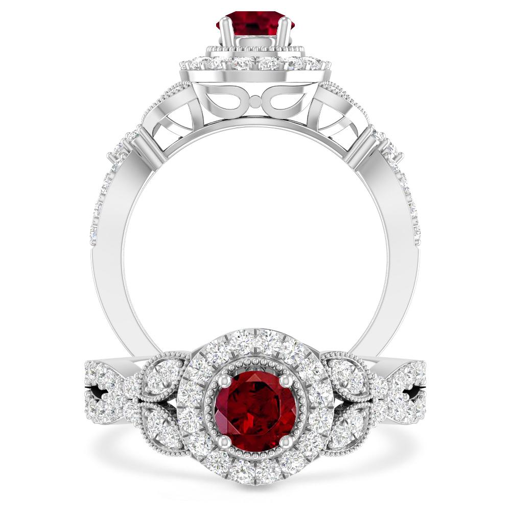 White Gold - Garnet