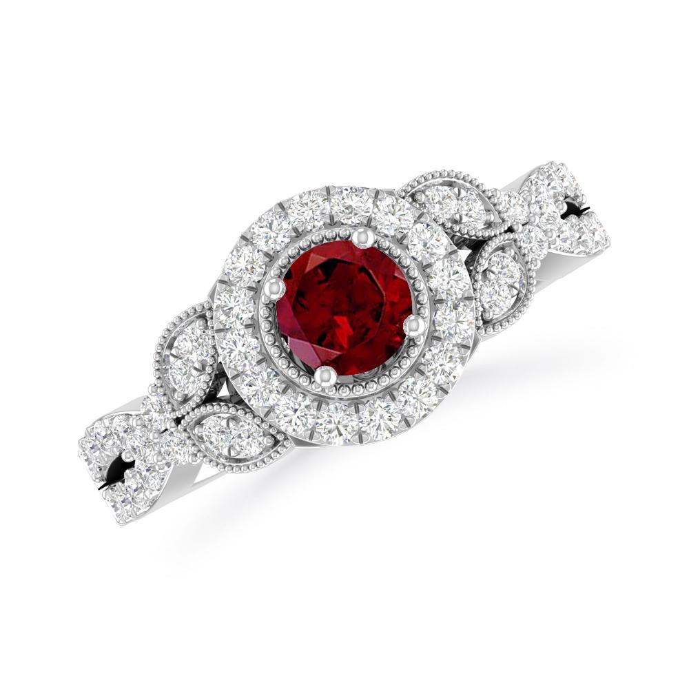 White Gold - Garnet