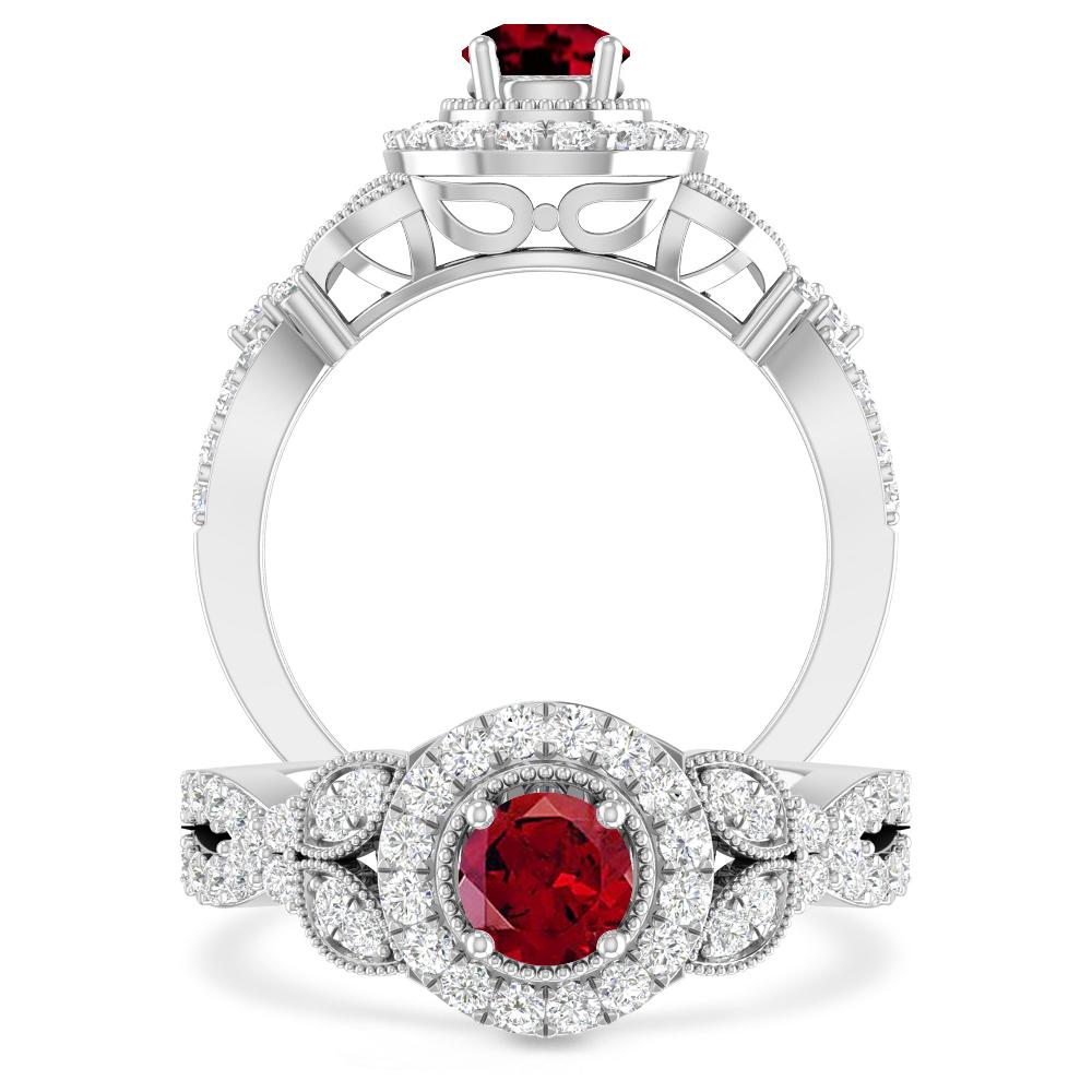 White Gold - Garnet