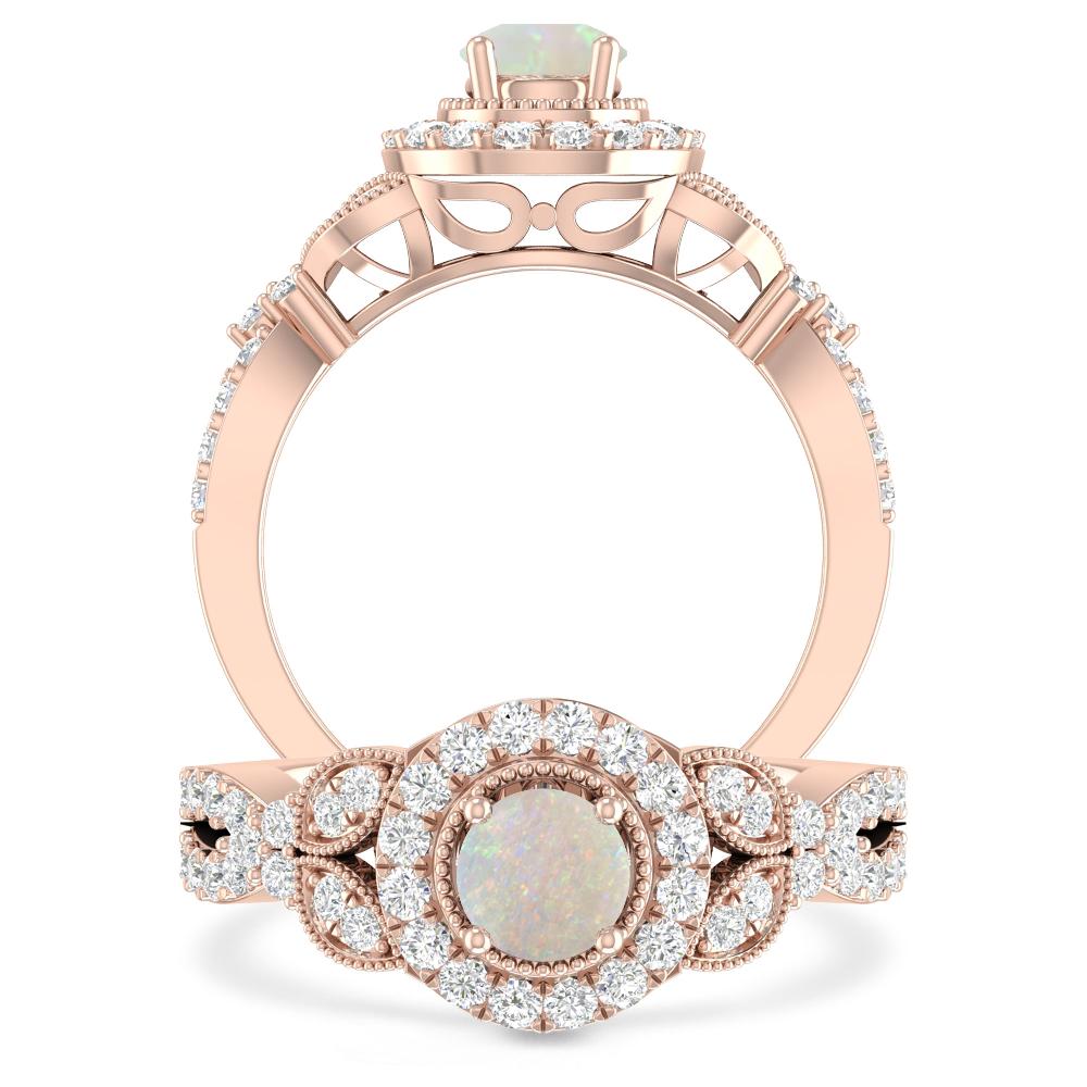 Rose Gold - Opal