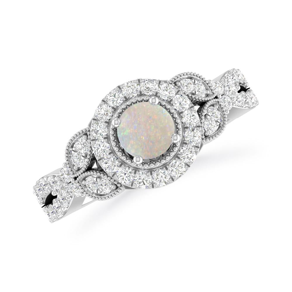 White Gold - Opal