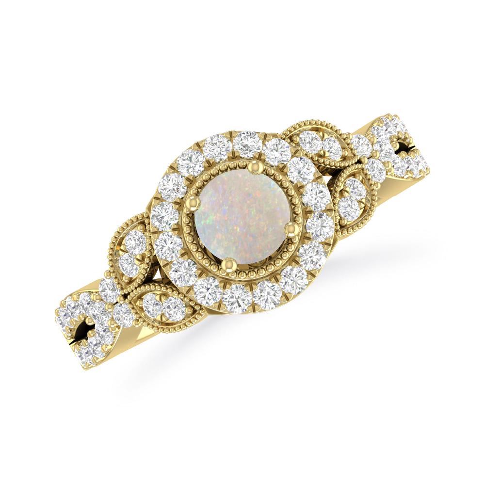 Yellow Gold - Opal