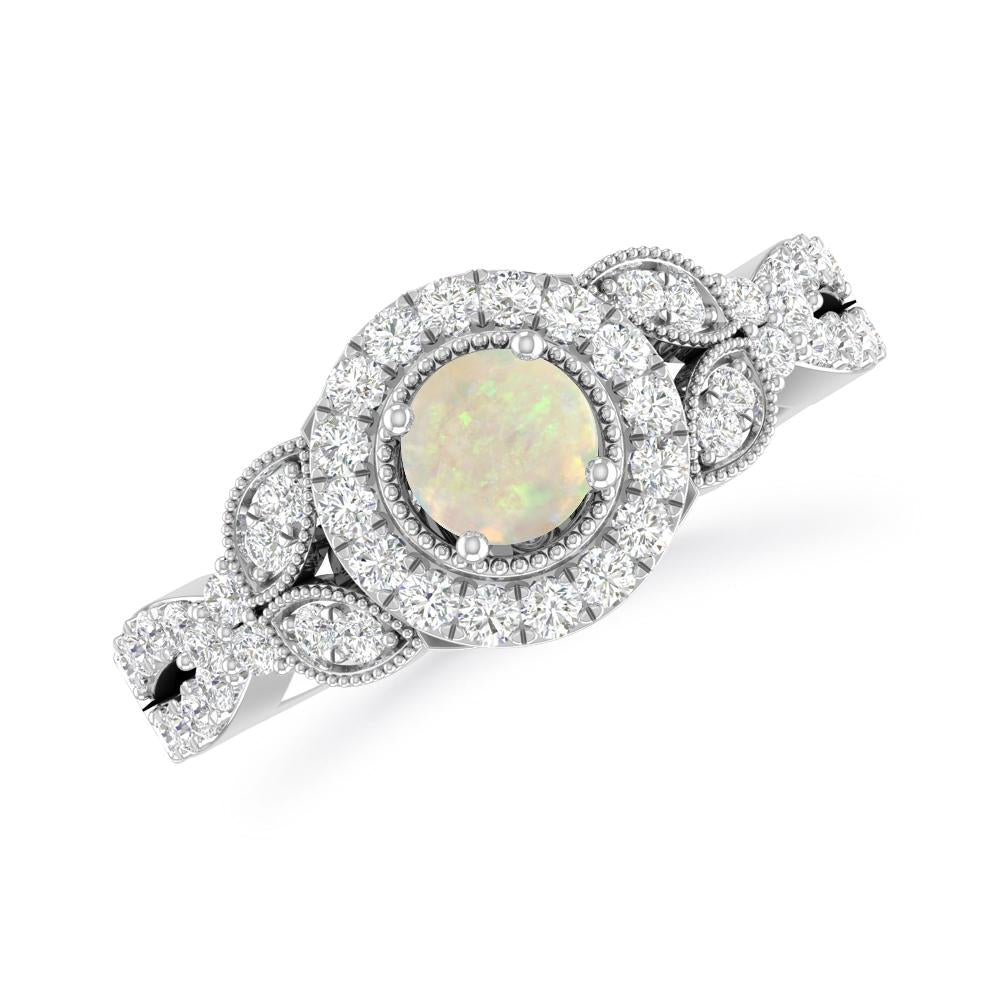 White Gold - Opal