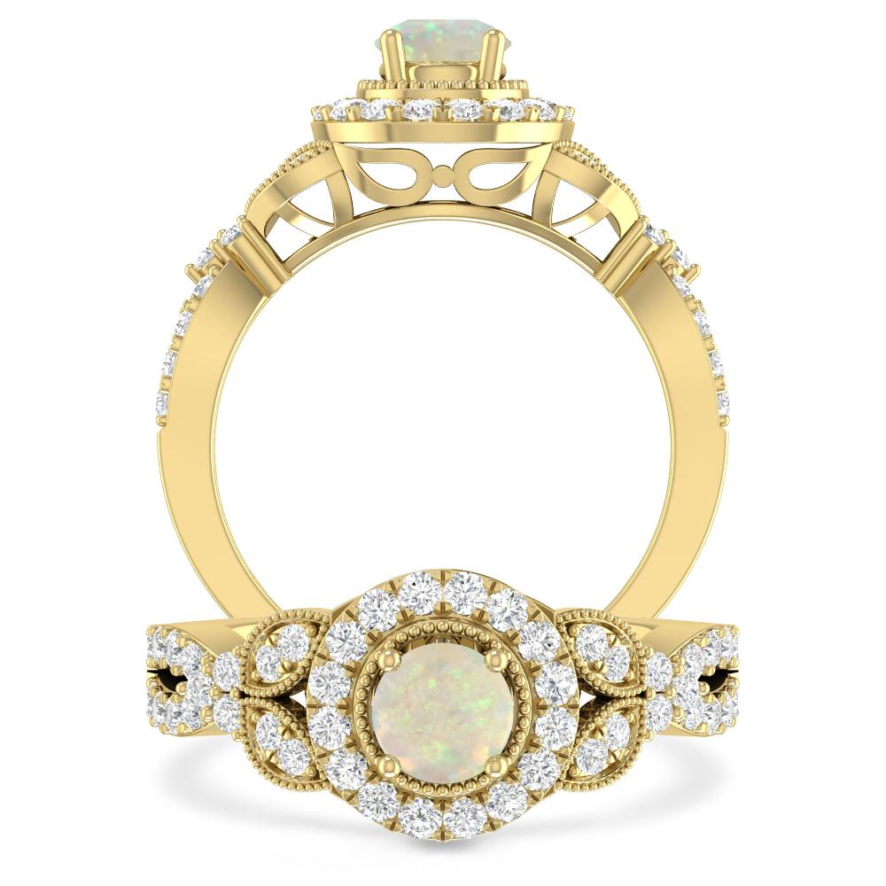 Yellow Gold - Opal