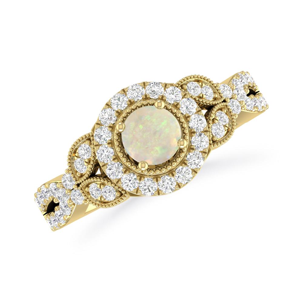 Yellow Gold - Opal