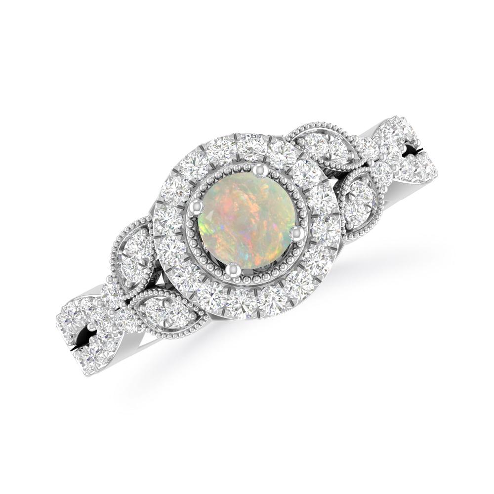 White Gold - Opal