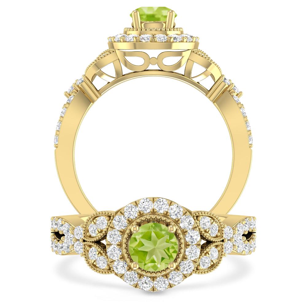 Yellow Gold - Peridot