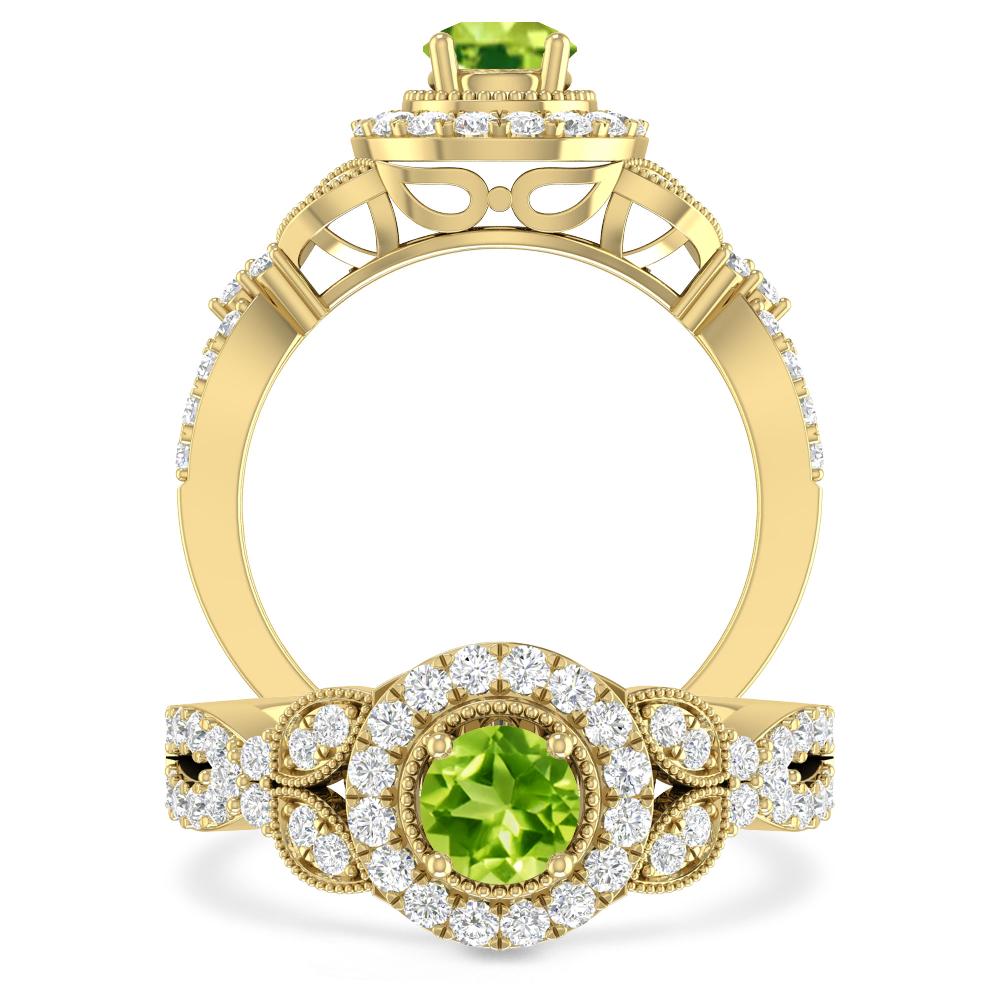 Yellow Gold - Peridot