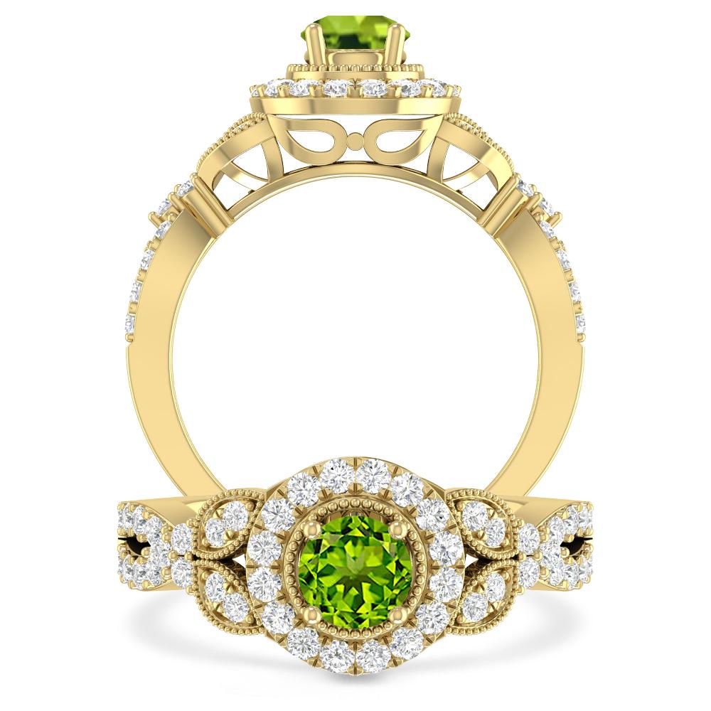 Yellow Gold - Peridot