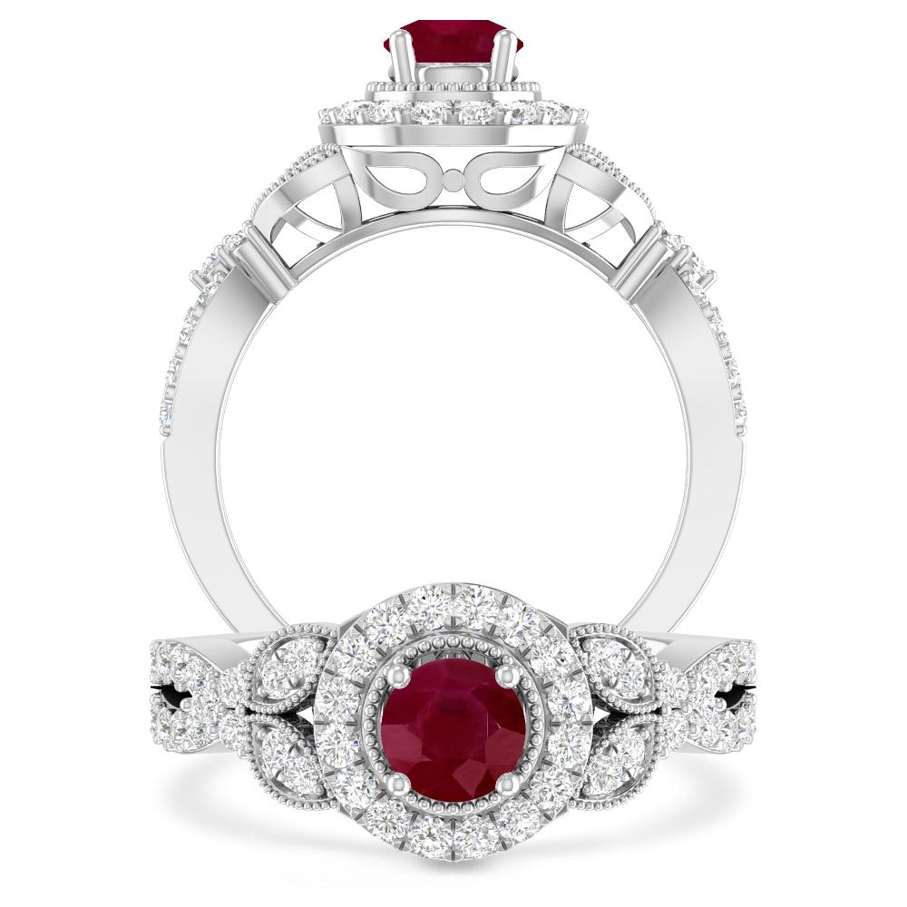 White Gold - Ruby