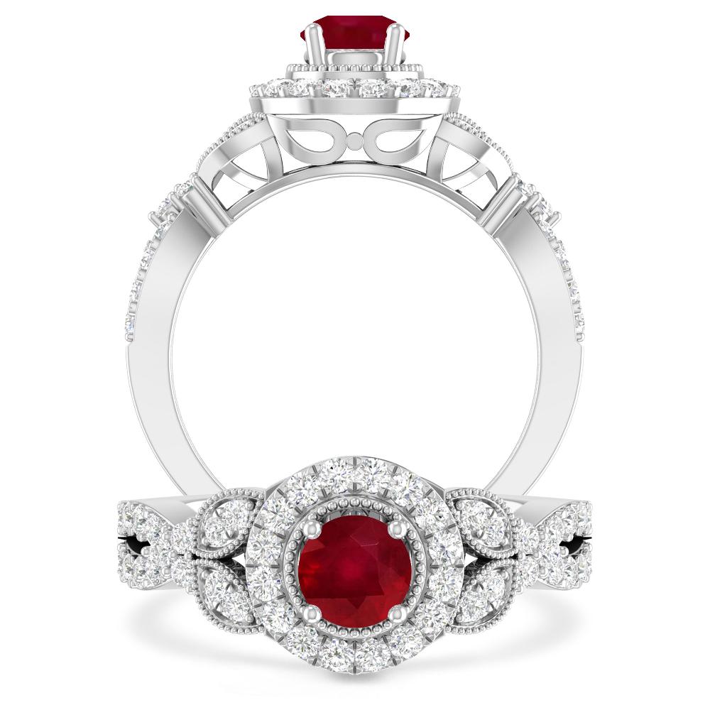 White Gold - Ruby