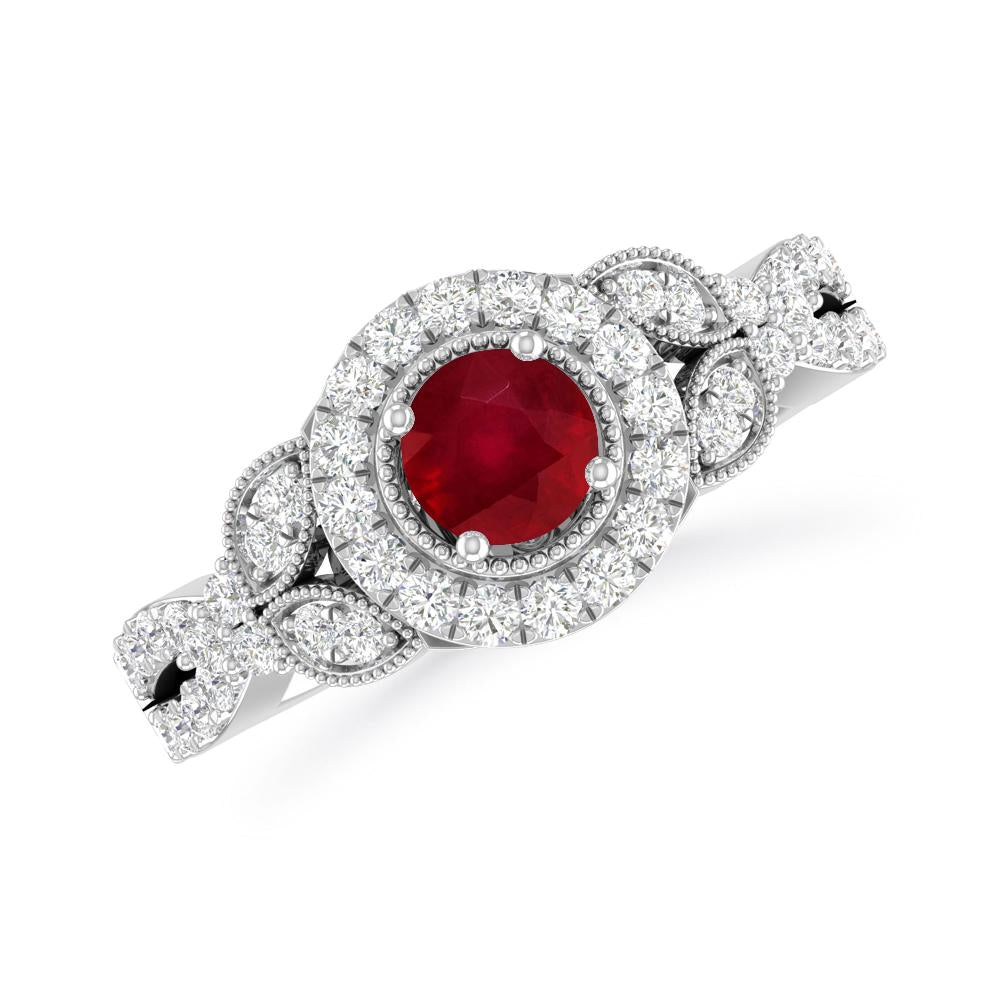 White Gold - Ruby