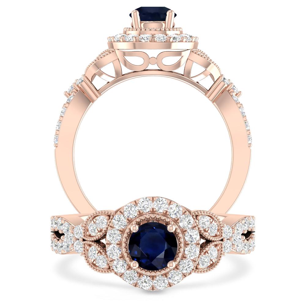 Rose Gold - Sapphire