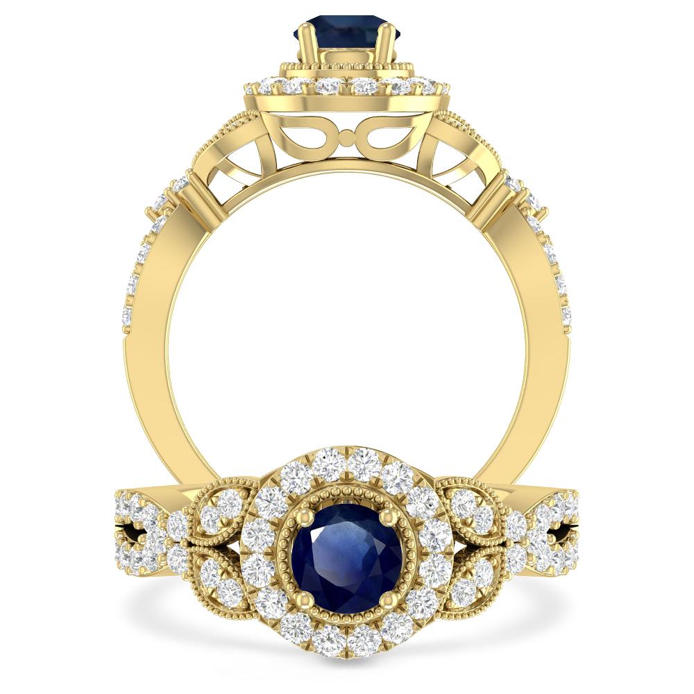 Yellow Gold - Sapphire