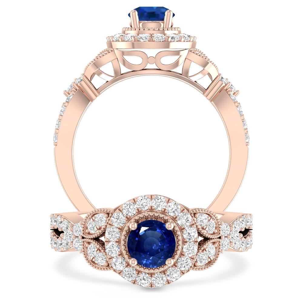 Rose Gold - Sapphire