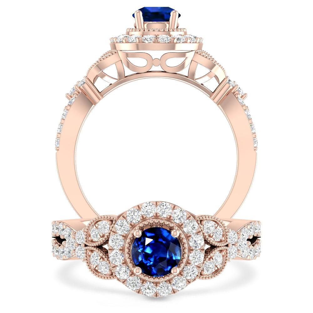 Rose Gold - Sapphire