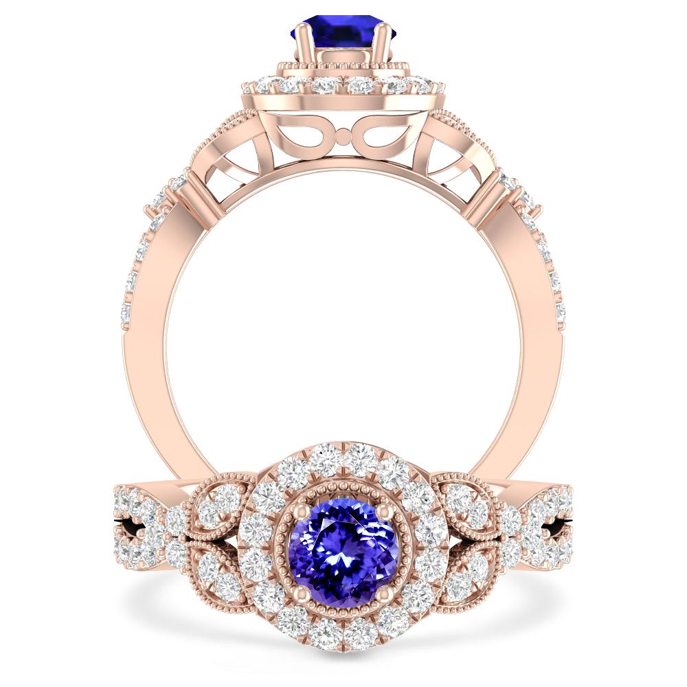 Rose Gold - Tanzanite