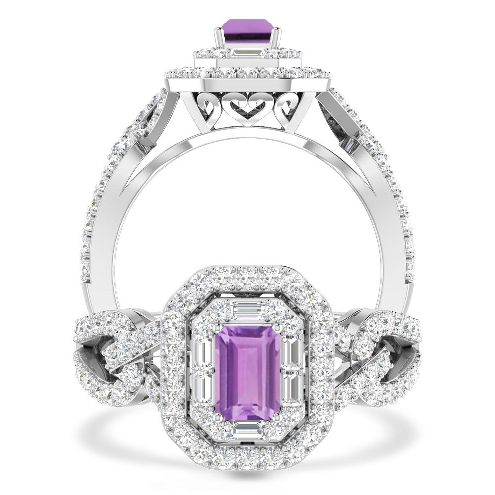 White Gold - Amethyst