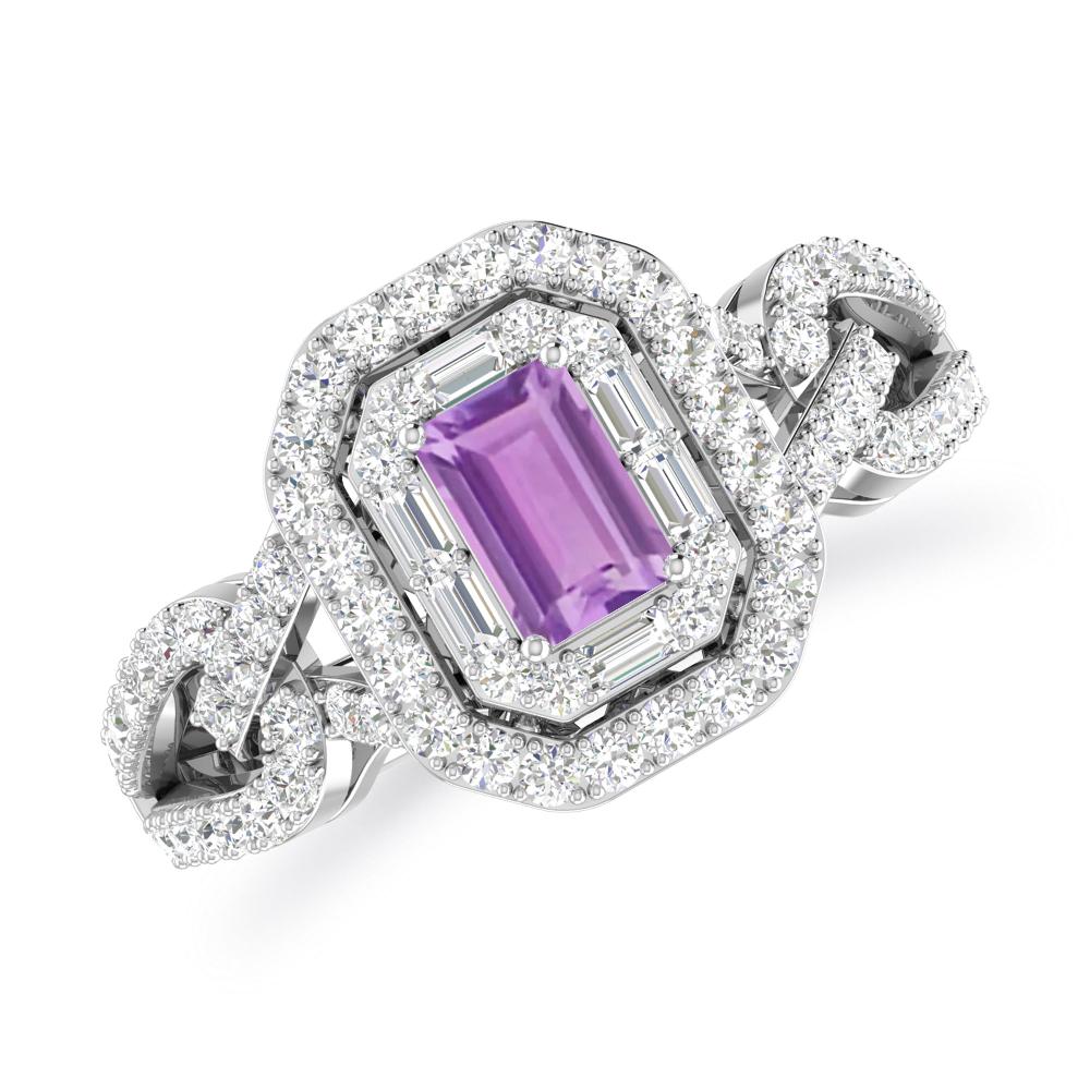 White Gold - Amethyst