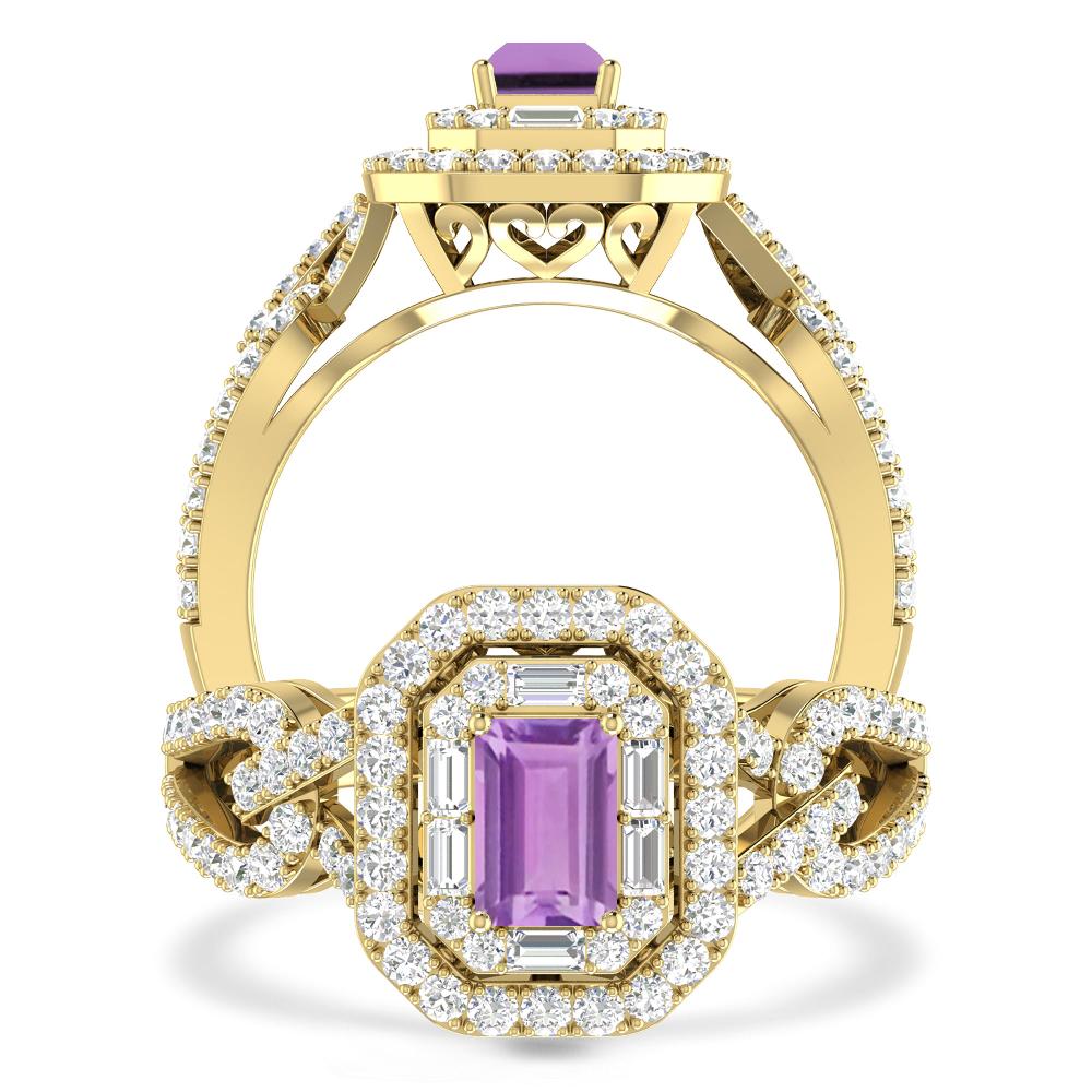 Yellow Gold - Amethyst