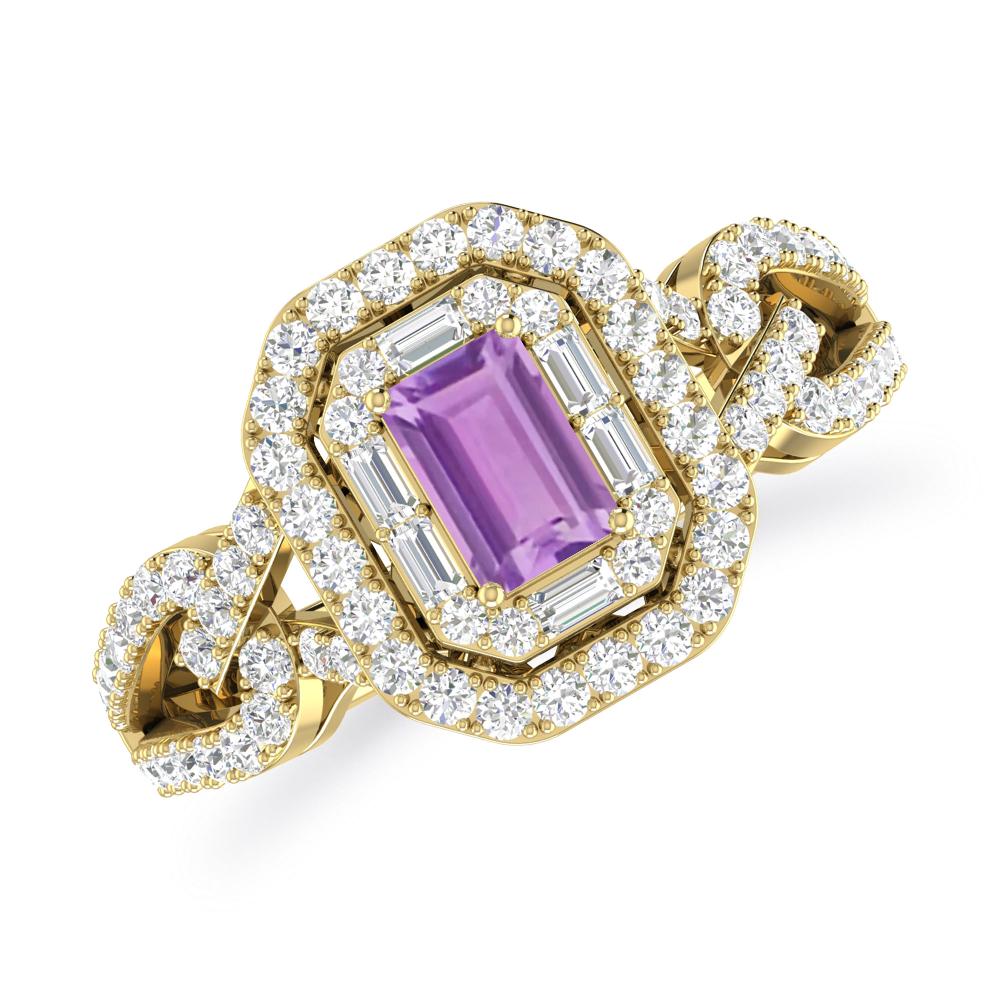 Yellow Gold - Amethyst