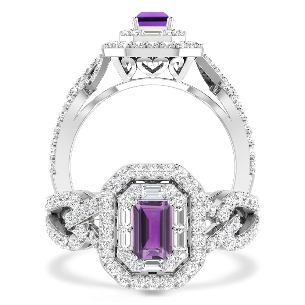 White Gold - Amethyst