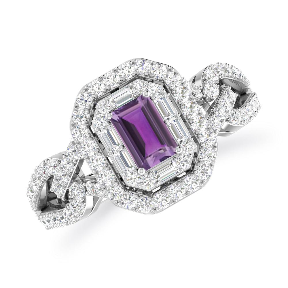 White Gold - Amethyst