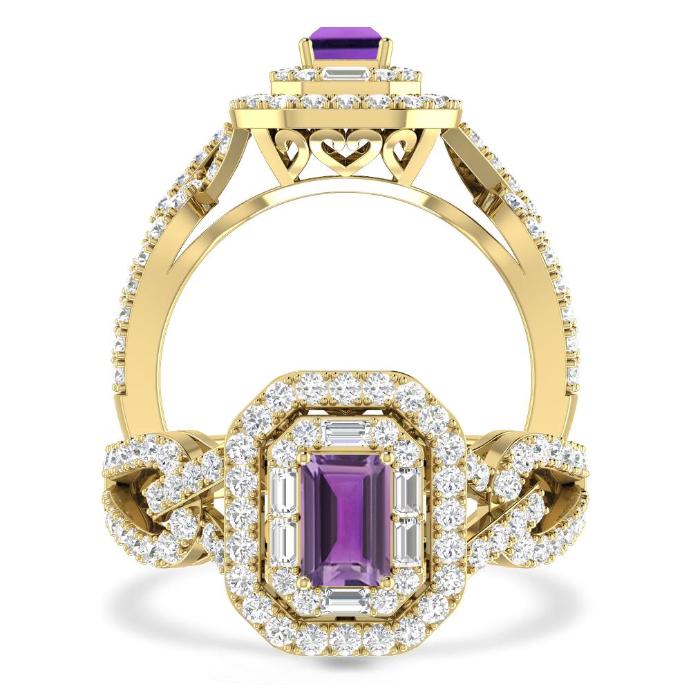 Yellow Gold - Amethyst