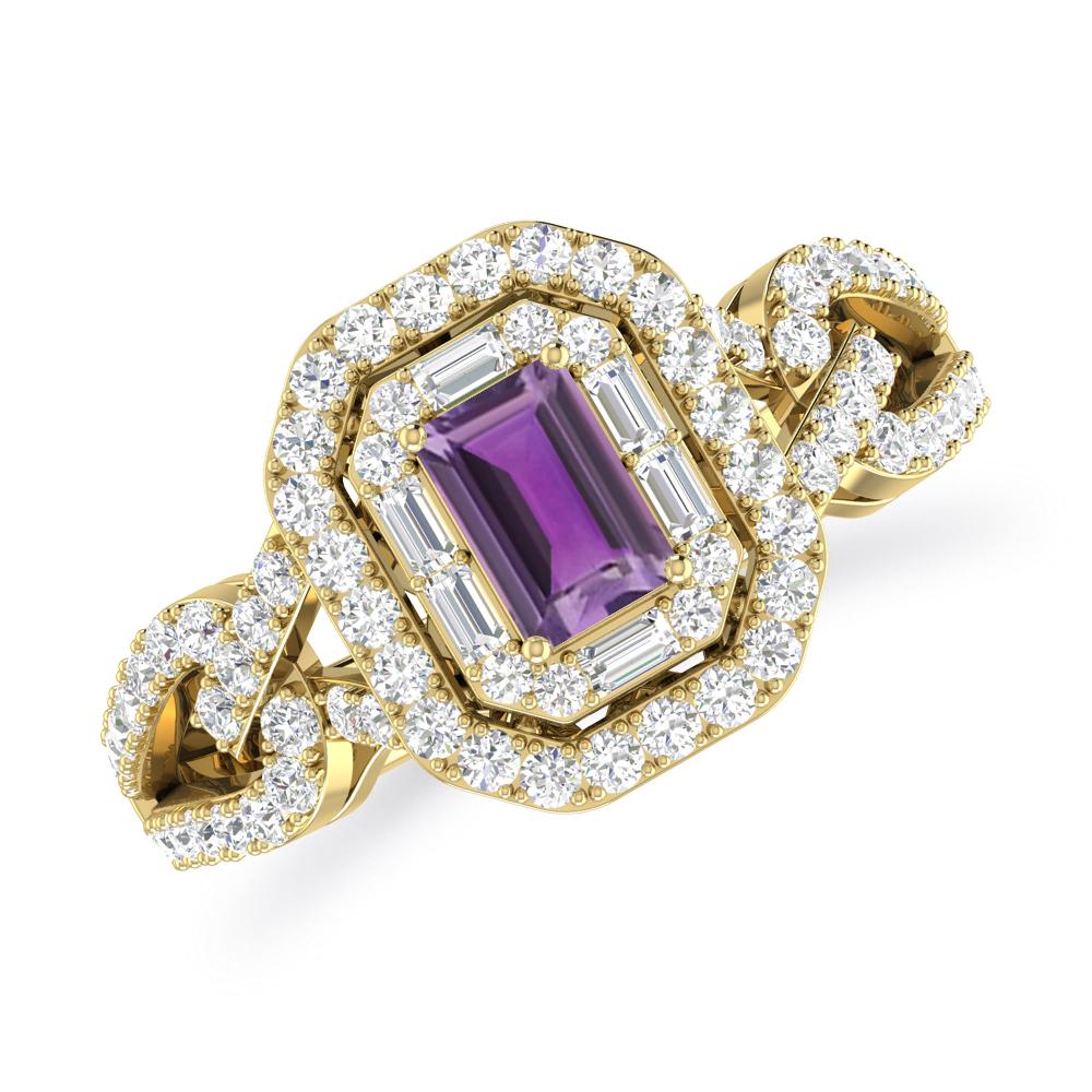 Yellow Gold - Amethyst