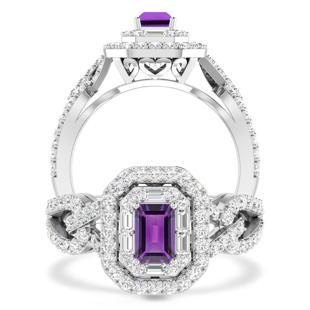 White Gold - Amethyst