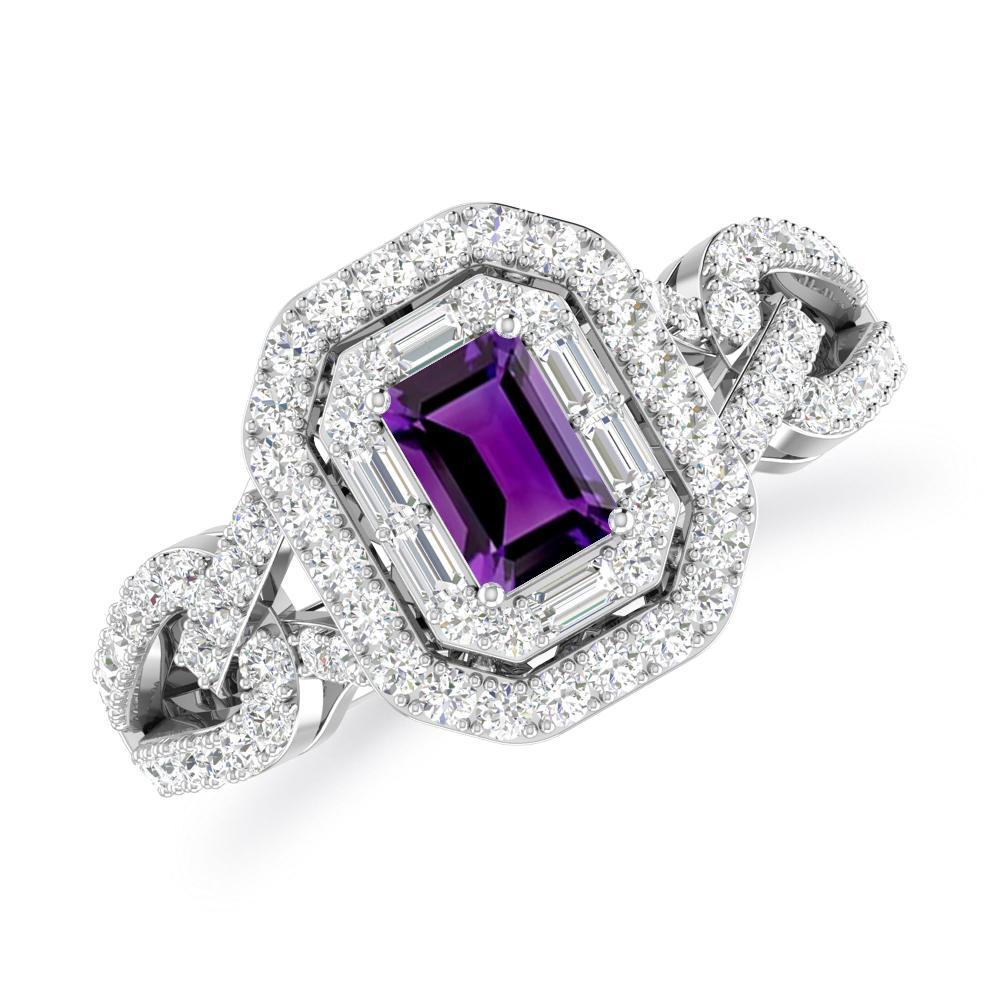 White Gold - Amethyst