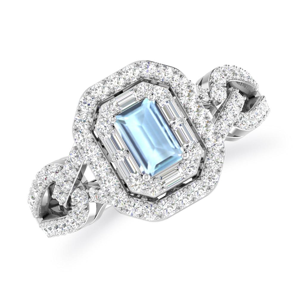 White Gold - Aquamarine