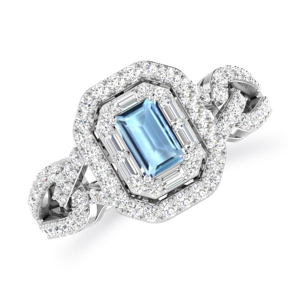 White Gold - Aquamarine