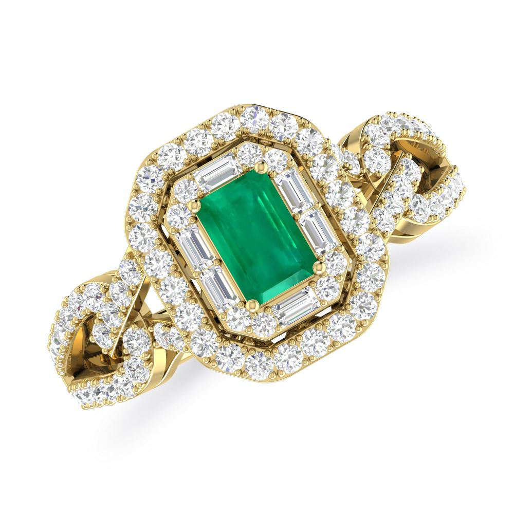 Yellow Gold - Emerald