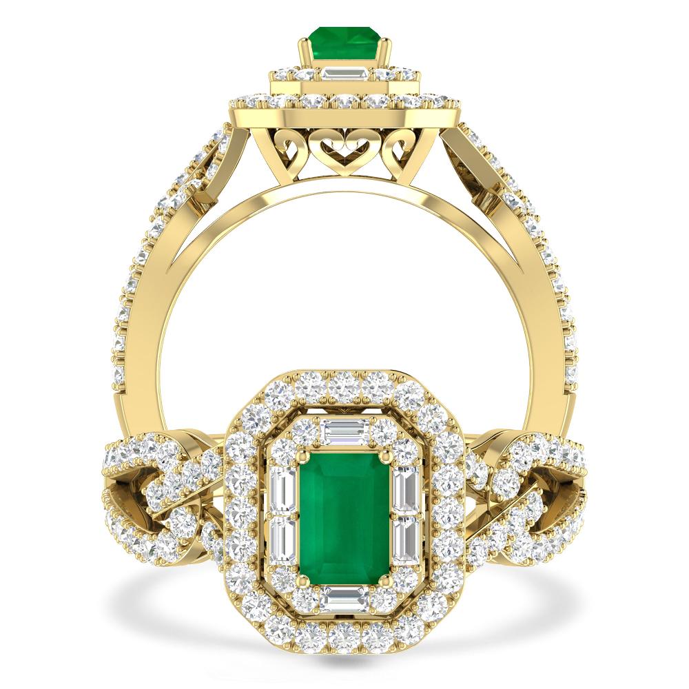 Yellow Gold - Emerald