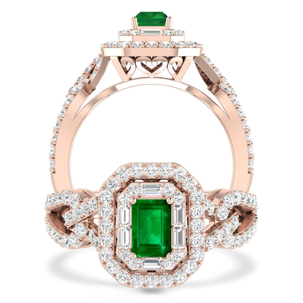 Rose Gold - Emerald