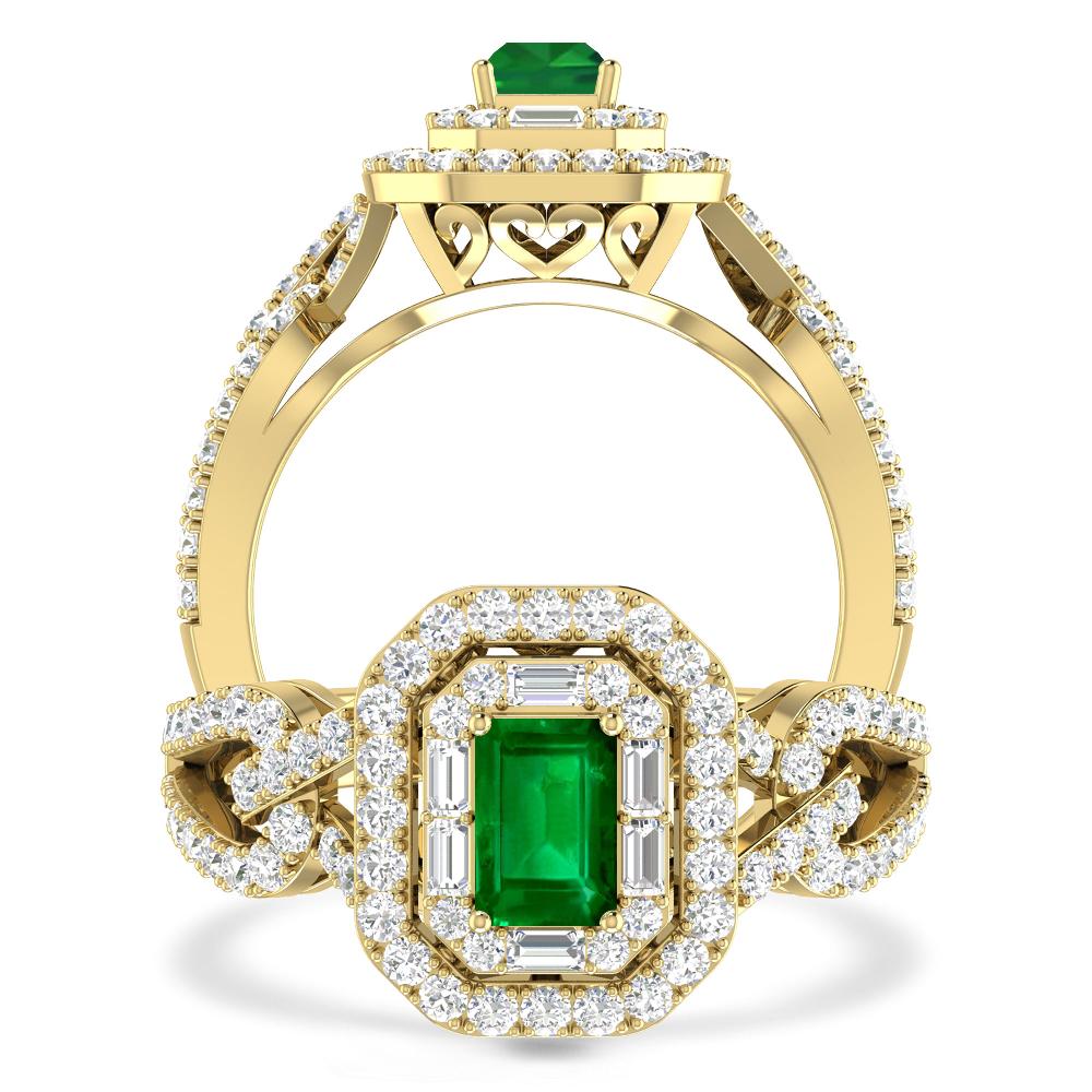 Yellow Gold - Emerald