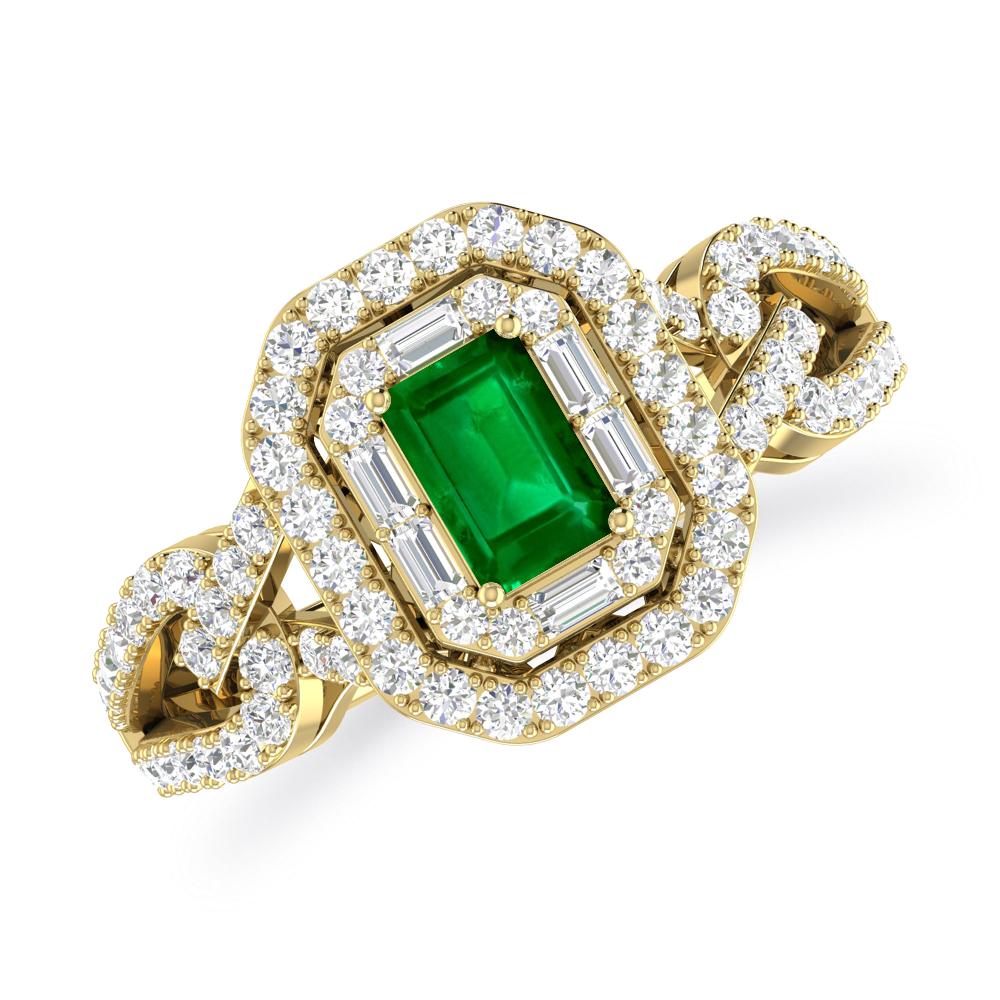 Yellow Gold - Emerald