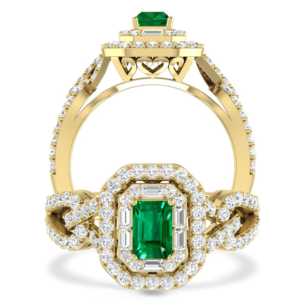 Yellow Gold - Emerald