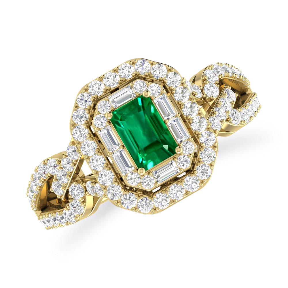 Yellow Gold - Emerald