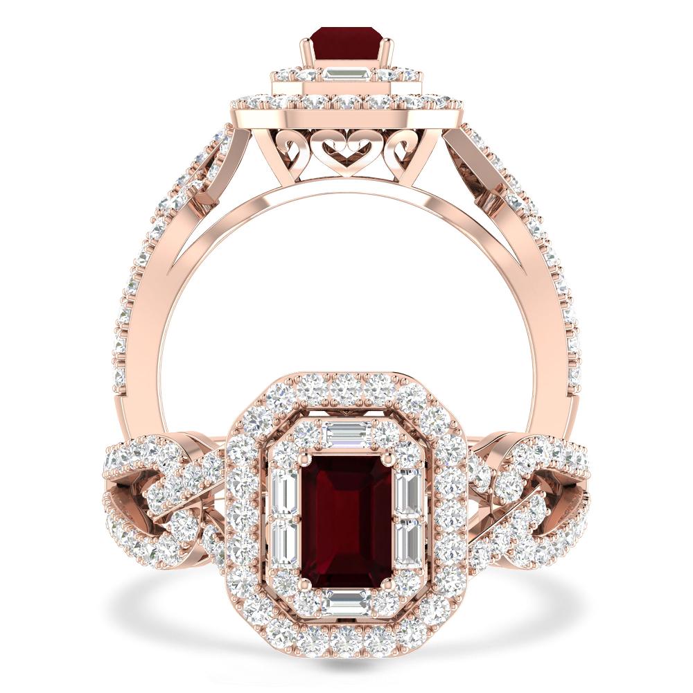 Rose Gold - Garnet