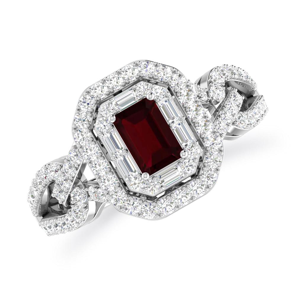 White Gold - Garnet