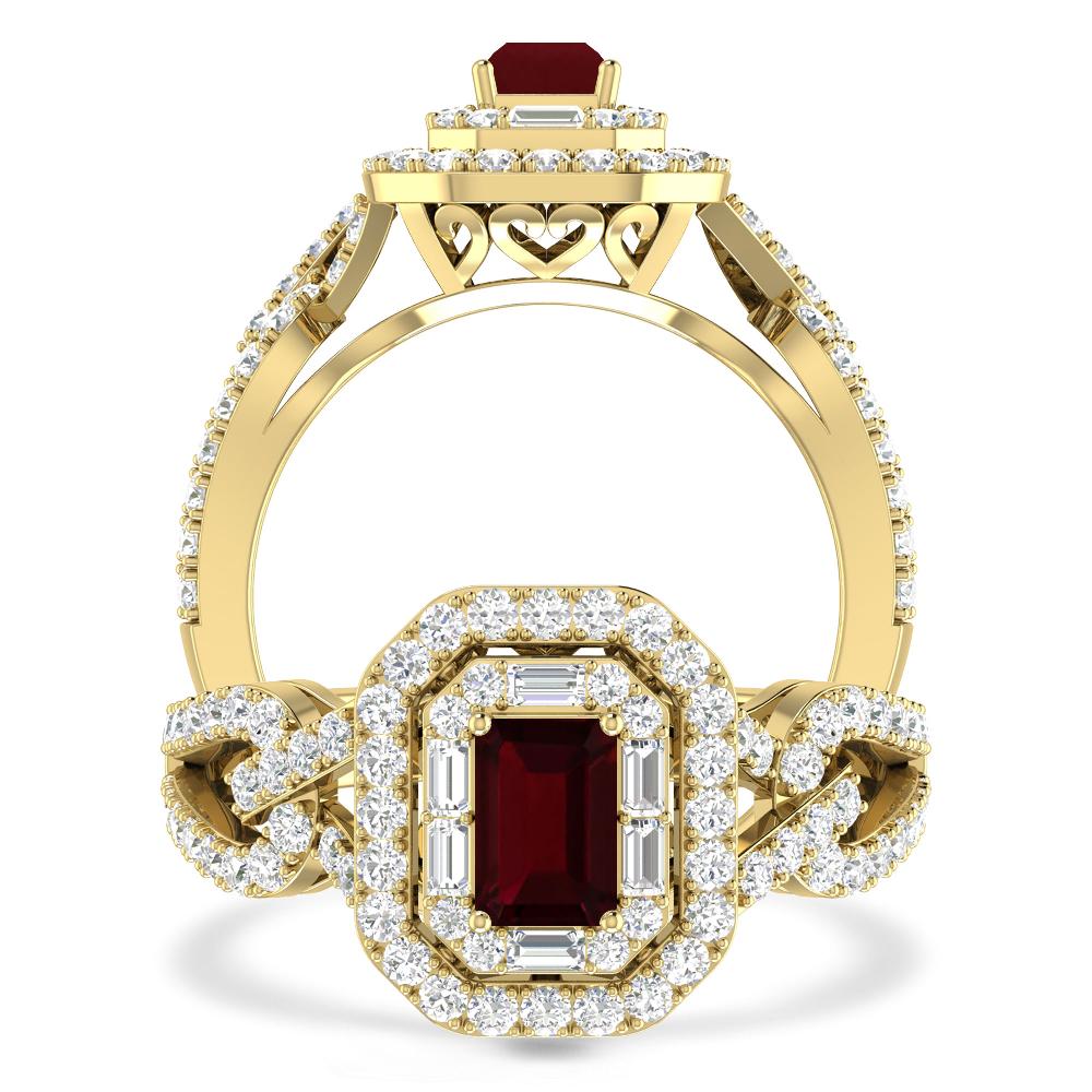 Yellow Gold - Garnet