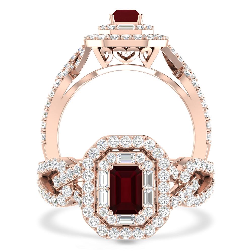 Rose Gold - Garnet