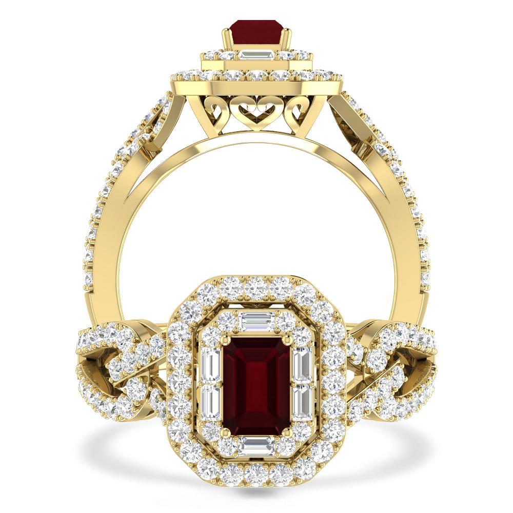 Yellow Gold - Garnet