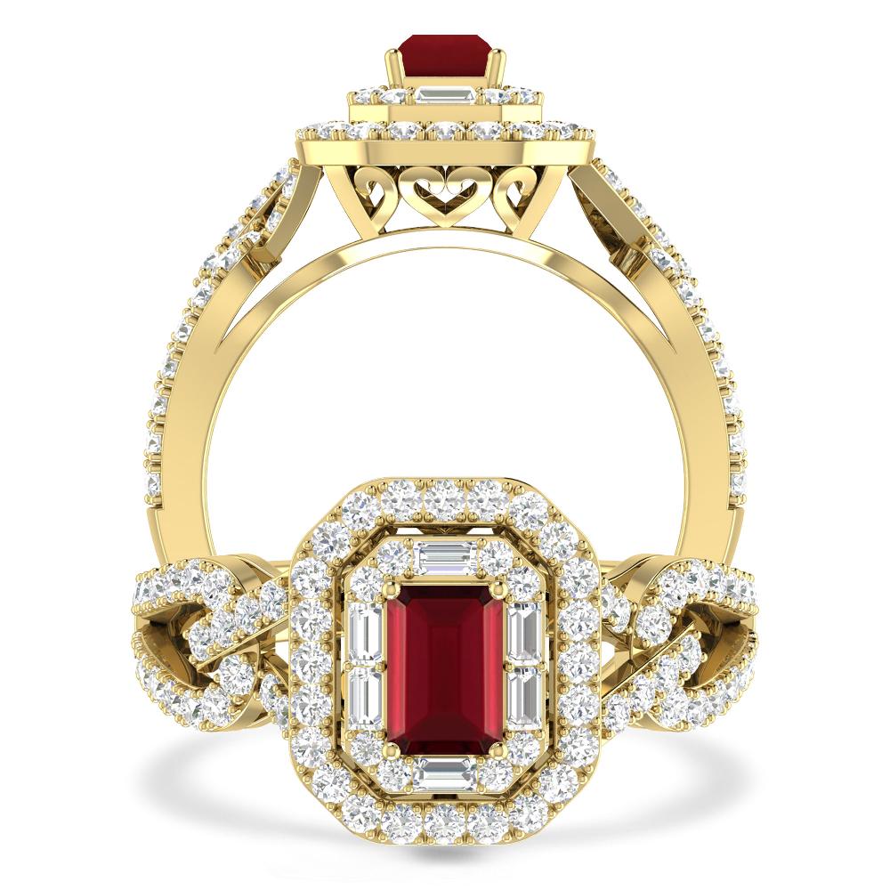 Yellow Gold - Garnet