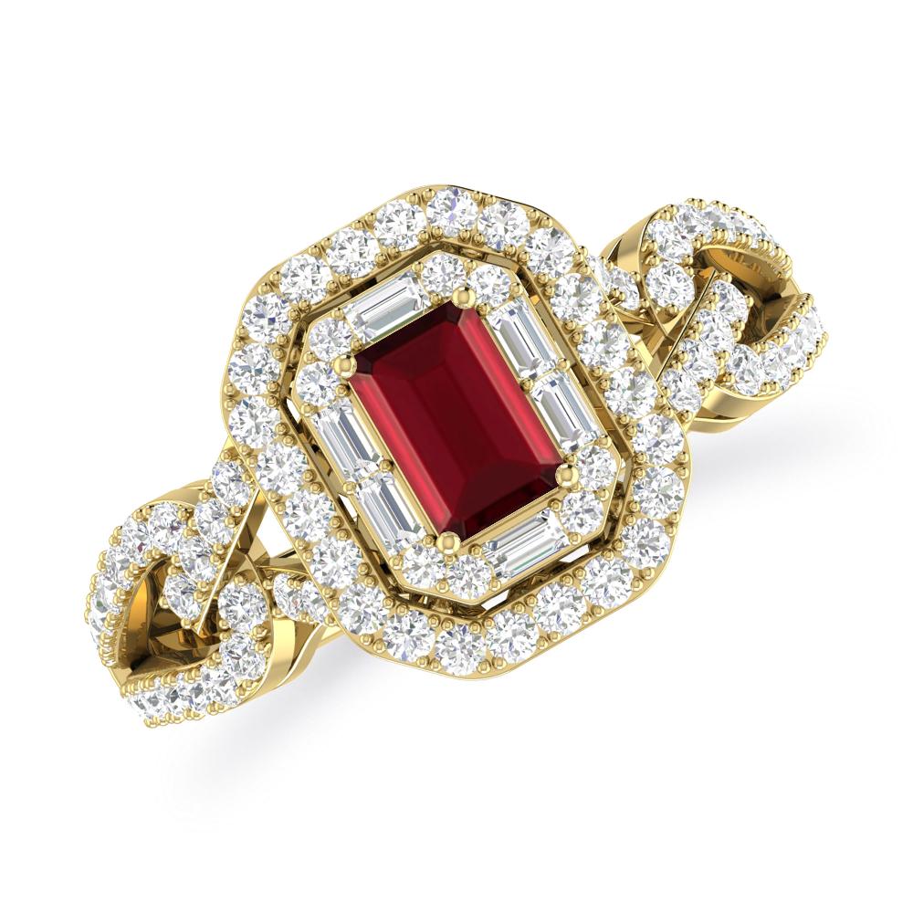 Yellow Gold - Garnet