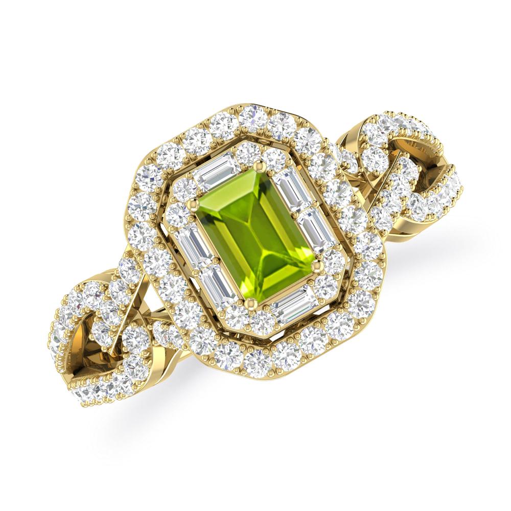 Yellow Gold - Peridot